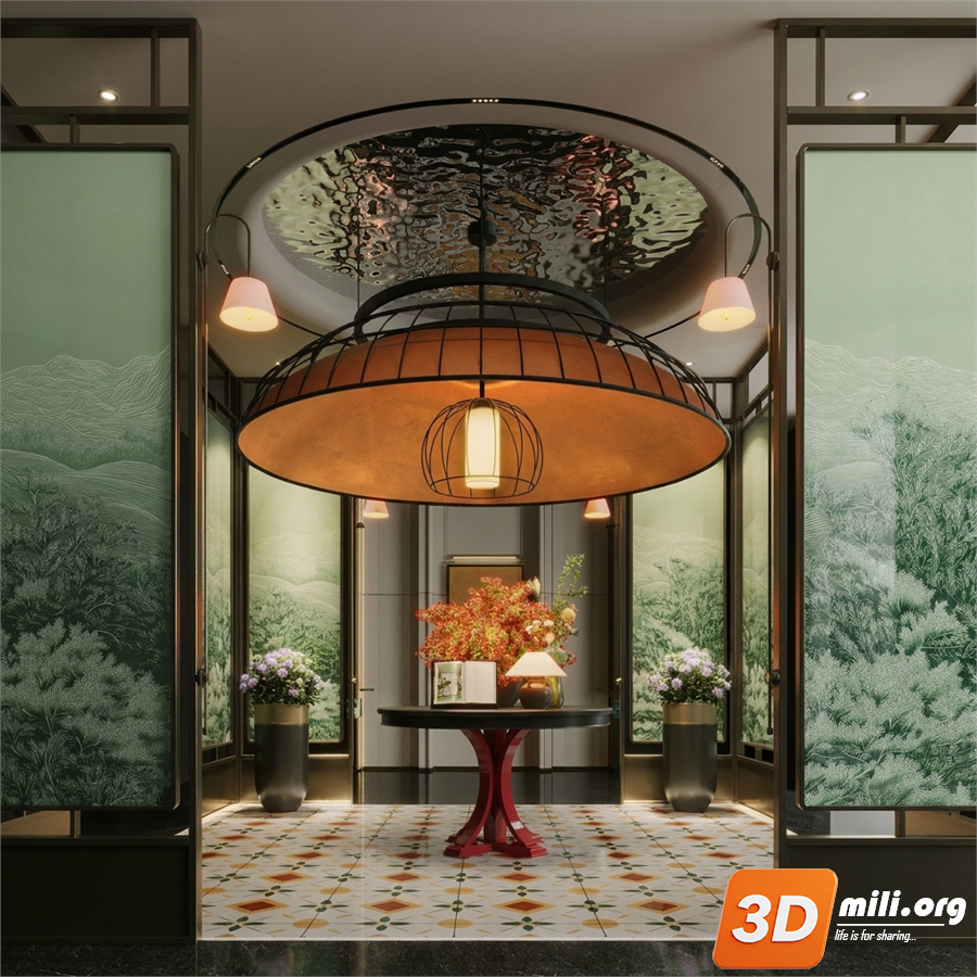Lobby Decoration Skp Files 